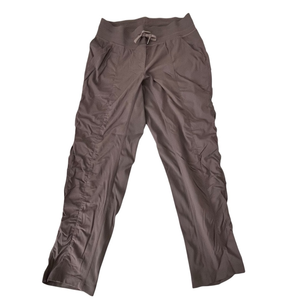 Lululemon Ebb To Street Wide-Leg Pants 10 Purple Mauve Ribbed Seamless Athleisur